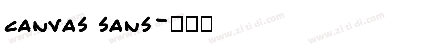 canvas sans字体转换